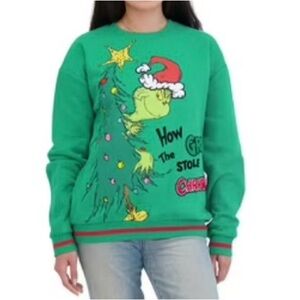 Green Grinch Christmas Sweater Size S